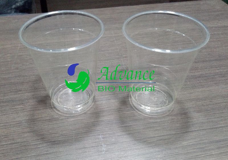 ADFLEX-FT-6 Plain Compostable Glasses, for Cold Drinks, Water
