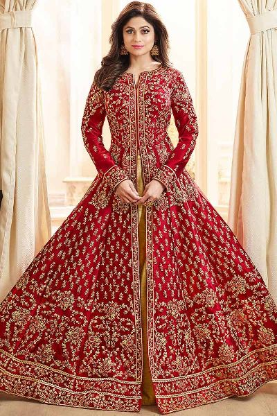 Bridal Anarkali Suit, Size : M, XL, XXL