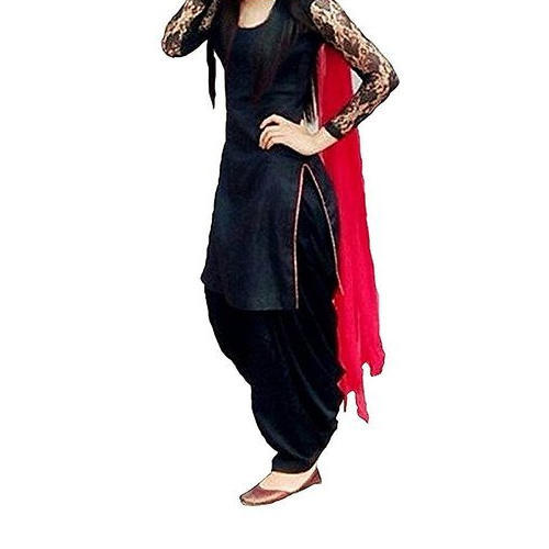 Embroidered Patiala Salwar Suit, Gender : Women