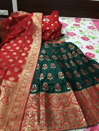 Parv Creation Banarasi Silk Lehenga Choli, Occasion : Wedding Wear