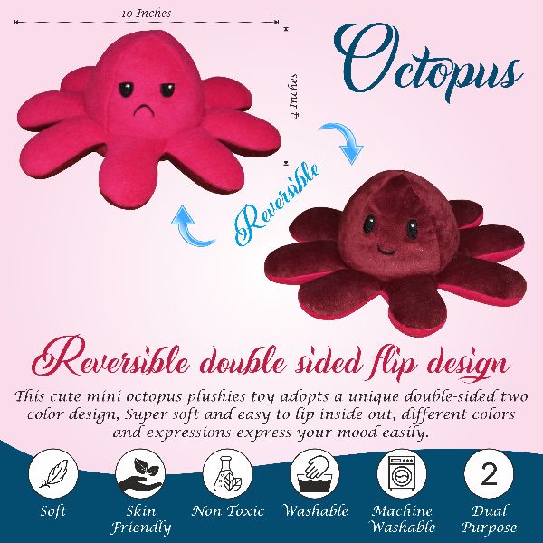 Reverssible Octopus Soft toy