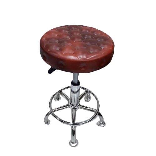 Style Mayur Leather (Seat) Stainless Steel Stool