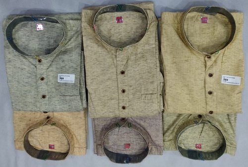 Khadi Plain Mens Pathani Kurta, Occasion : Party