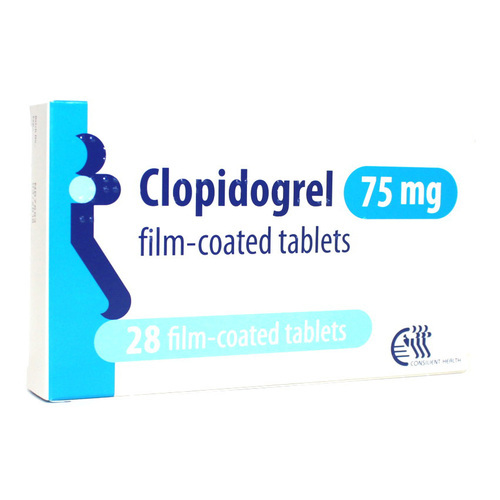 Consilient Health Clopidogrel Film Coated Tablets, Packaging Type : Box