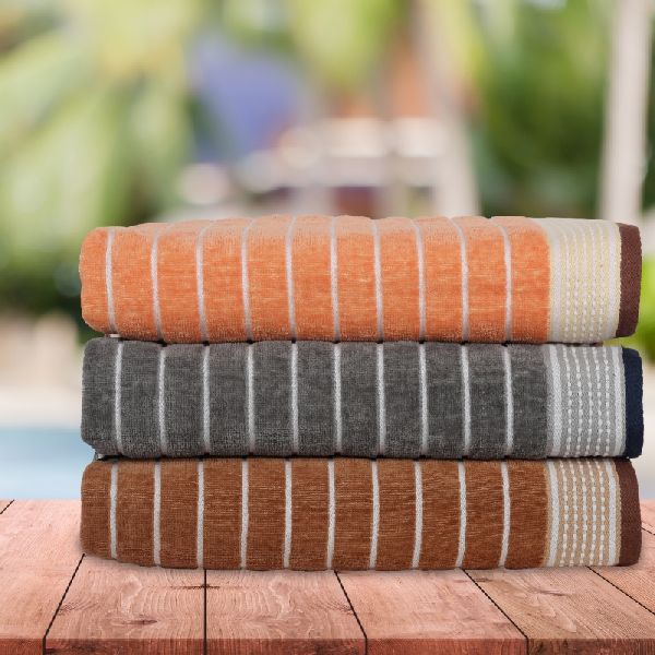 Rectangle Cotton Velour Towel, for Home, Bath, Size : 28x56