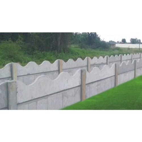 Modular Build Concrete Boundary Wall, Color : Grey