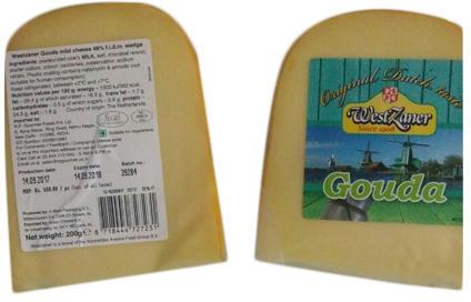 Gouda Cheese, for Home Purpose, Packaging Type : Packet