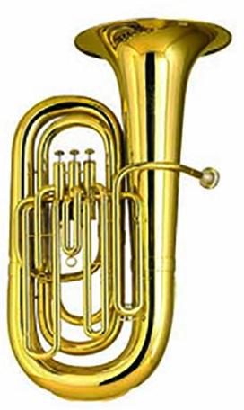 Brass Musical Tuba, Color : Golden