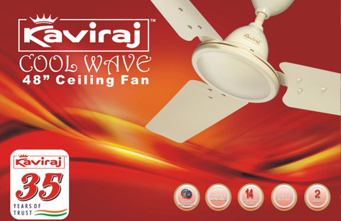 Modern Ceiling fan, Features : Double Ball Bearing, Copper Winding, 14 Poles Heavy Duty Motor, Aluminium Blades.