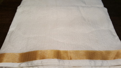 Nikunj Border Kota Silk Fabric, Width : 35-36 inch