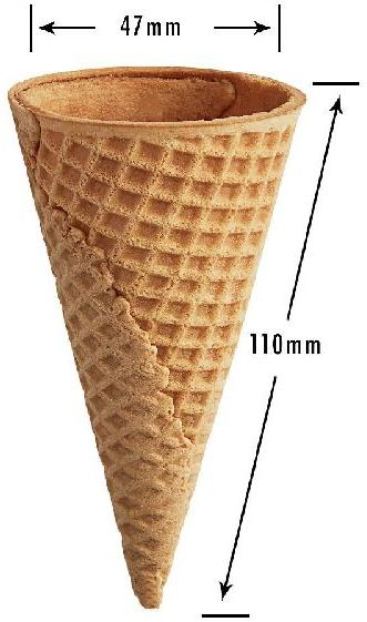 110mm Sugar Ice Cream Cone, Taste : Sweet