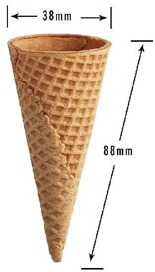 88mm Sugar Ice Cream Cone, Taste : Sweet