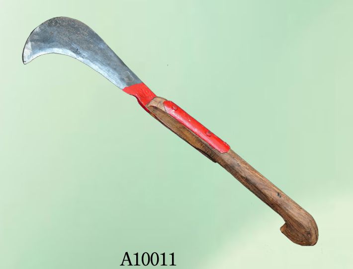 Metal A1I0011 Billhook, Handle Material : Wood