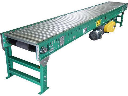 Stainless Steel Polished Crate Roller Conveyor, for Moving Goods