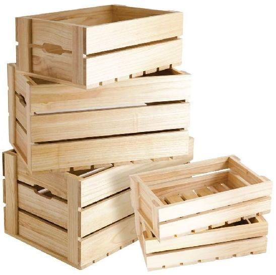 Wooden Crates and Boxes