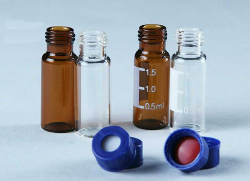 Borosilicate Glass HPLC Vials, Color : Clear/Amber