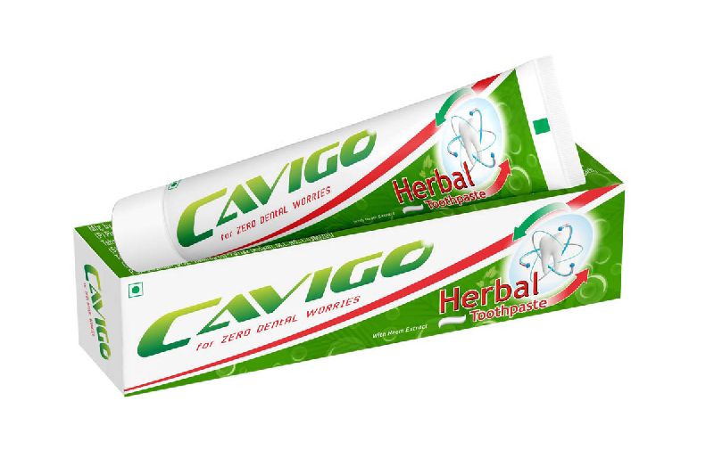 Herbal Cavigo Toothpaste, for Oral Health, Teeth Cleaning, Certification : FDA Certified, FDIC Certified