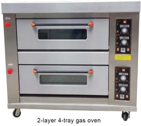 2 Deck 4 Tray Electric Baking Oven