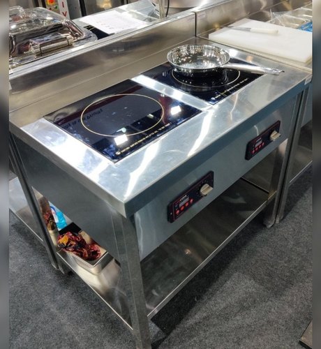 Two Burner Induction Cooking Range, Certification : ISO 9001:2008 Certified