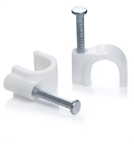 Polished Plastic 7mm Circle Cable Clips, Feature : Corrosion Resistance, High Quality