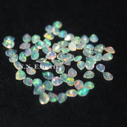 Ethiopian Opal Faceted Pear Gemstone