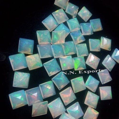 Ethiopian Opal Faceted Square Gemstone
