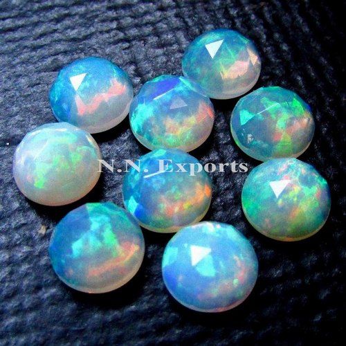 Ethiopian Opal Rose Cut Round Gemstone