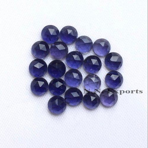 Iolite Rose Cut Round Gemstones