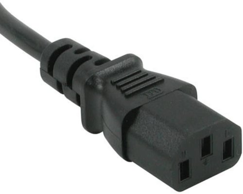 Allen PVC Computer Power Cord, Color : Black