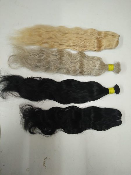 100-150gm Raw Unprocessed Human Hairs, For Parlour, Style : Curly, Straight, Wavy