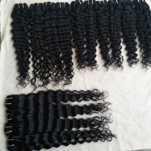 Machine Weft Natural Curly Hair