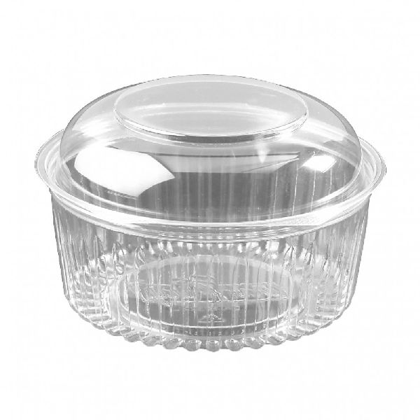 Round lid Hinged container