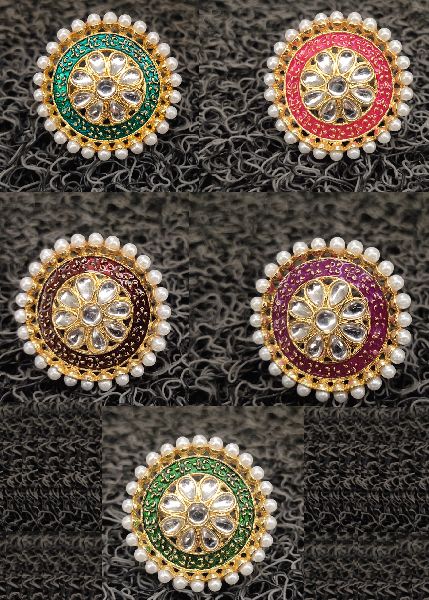 Kundan Meena Ring