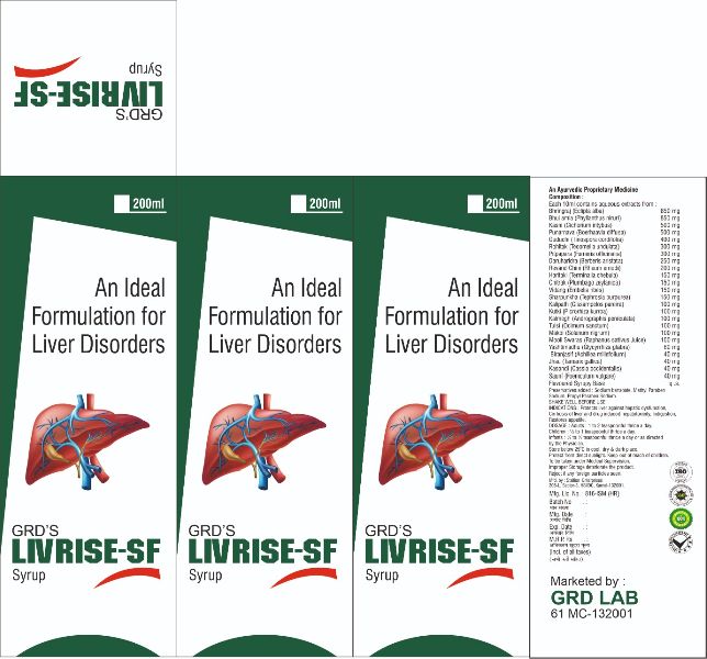 Livrise-SF Syrup, for Health Supplement, Sealing Type : Double Seal