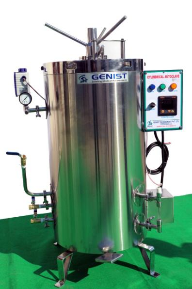 Genist Stainless Steel Vertical Steam Sterilizer, Capacity : 22 Liter to 250 Liter