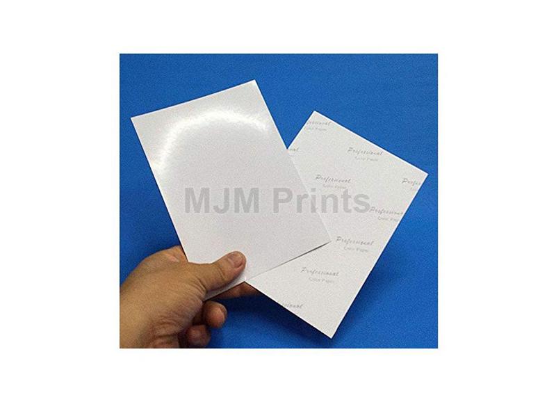 Plain glossy inkjet photo paper