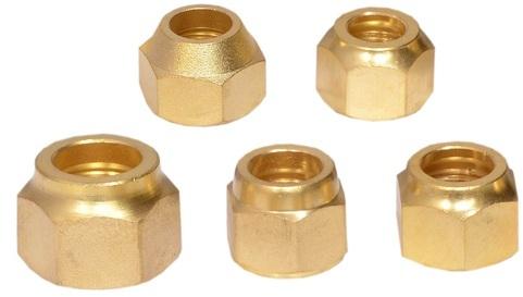 Polished Brass Flare Nuts, for Fittings, Size : 15-30mm