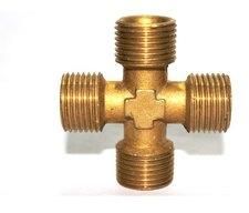 Brass Four Way Connector