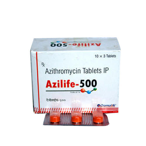 Azithromycin Tablets IP, Packaging Type : Strip