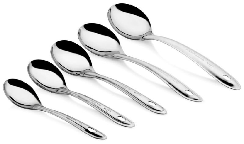Stainless Steel Serving Spoon, Color : Mirror