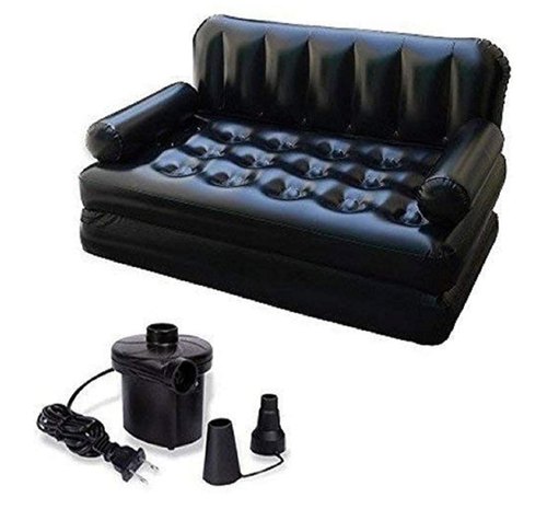 Rubber Air Sofa Cum Bed, Size : 40 x 30 x 17 cm; 5.5 Kilograms