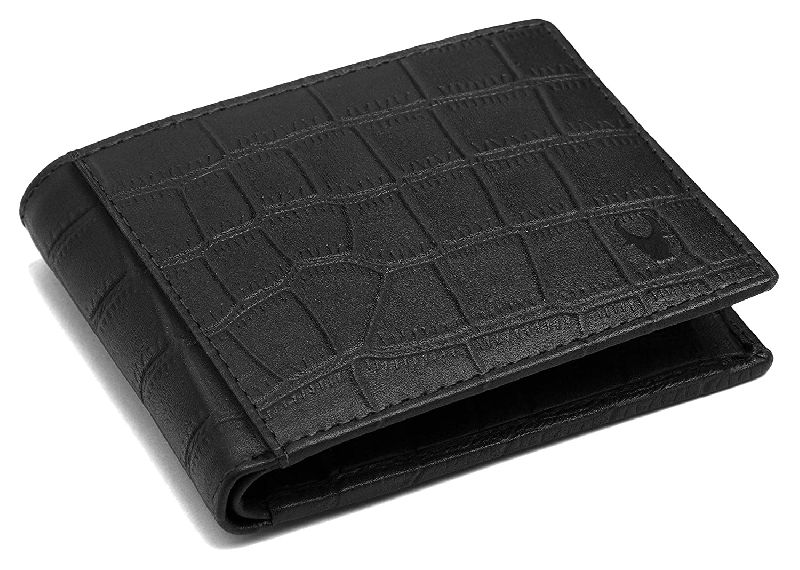 LATEST WILDHORN Carter Leather Wallet for Men (Black Croco)