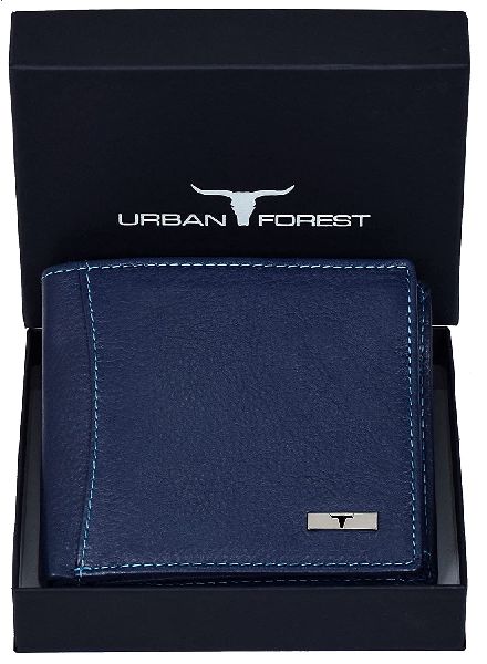 NEW Urban Forest Oliver Blue RFID Blocking Leather Wallet for Men Pack
