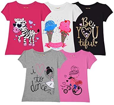 Cotton Girls Printed T-Shirts, Occasion : Casual Wear