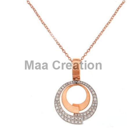 14K Gold and 0.55ct Diamond Pendant