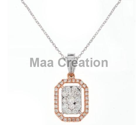 14K Gold and 65ct Diamond Pendant