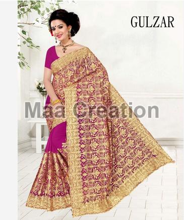 Gulzar Silk Embroidered Saree