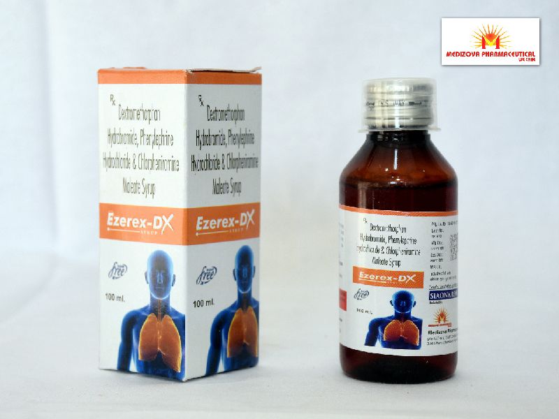 Dextromethorphan Hydrobromide, Phenylephrine Hydrobromide Syrup, Packaging Type : Plastic Bottle