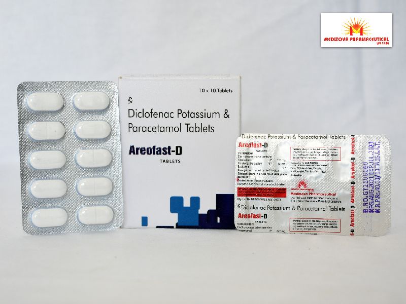 Diclofenac Potassium & Paracetamol Tablets