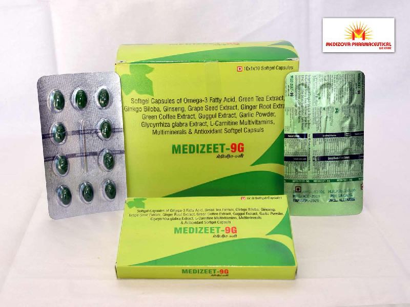 Medizeet-9G Softgel Capsules, for Hospital, Clinical, Grade Standard : Medicine Grade